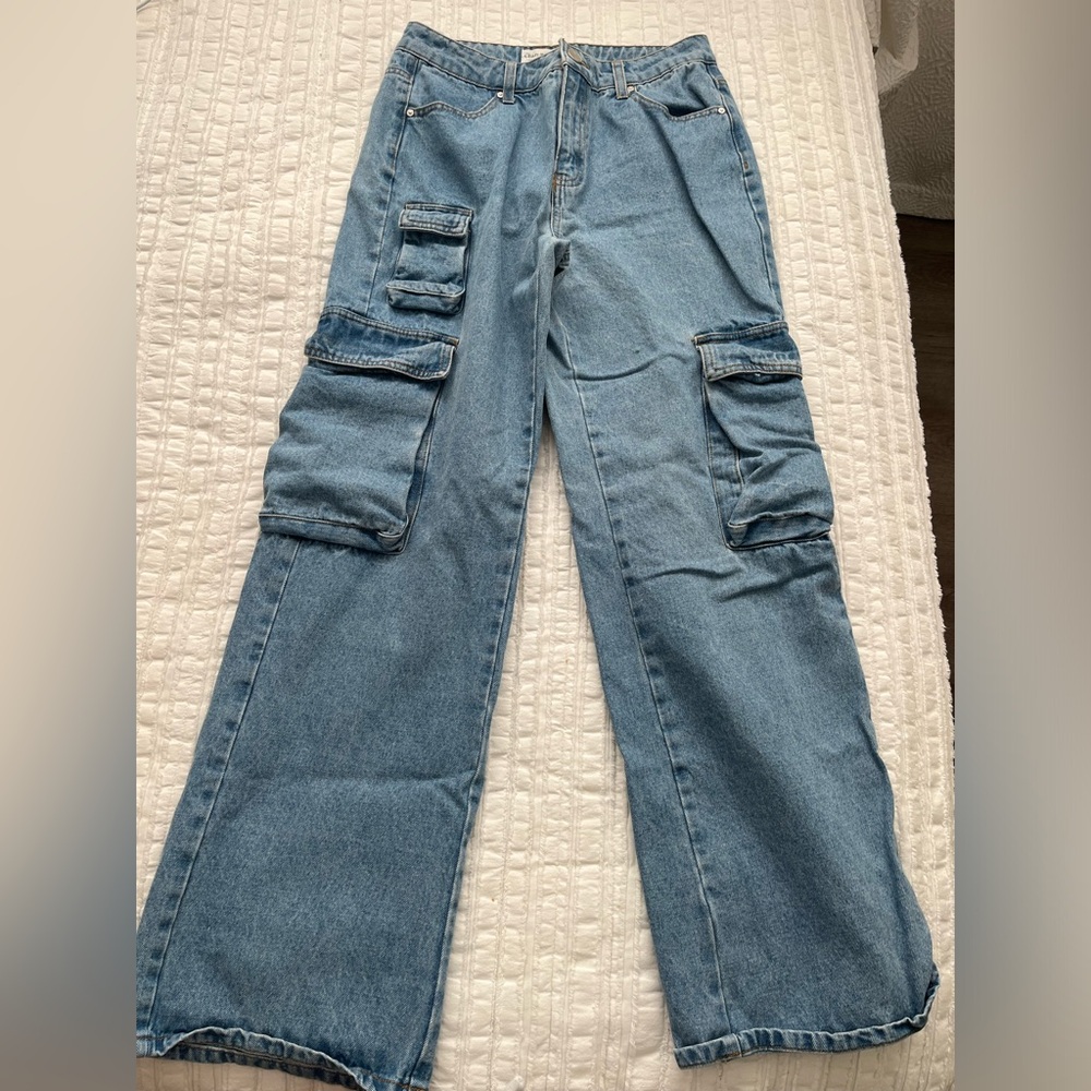 cargo style jeans